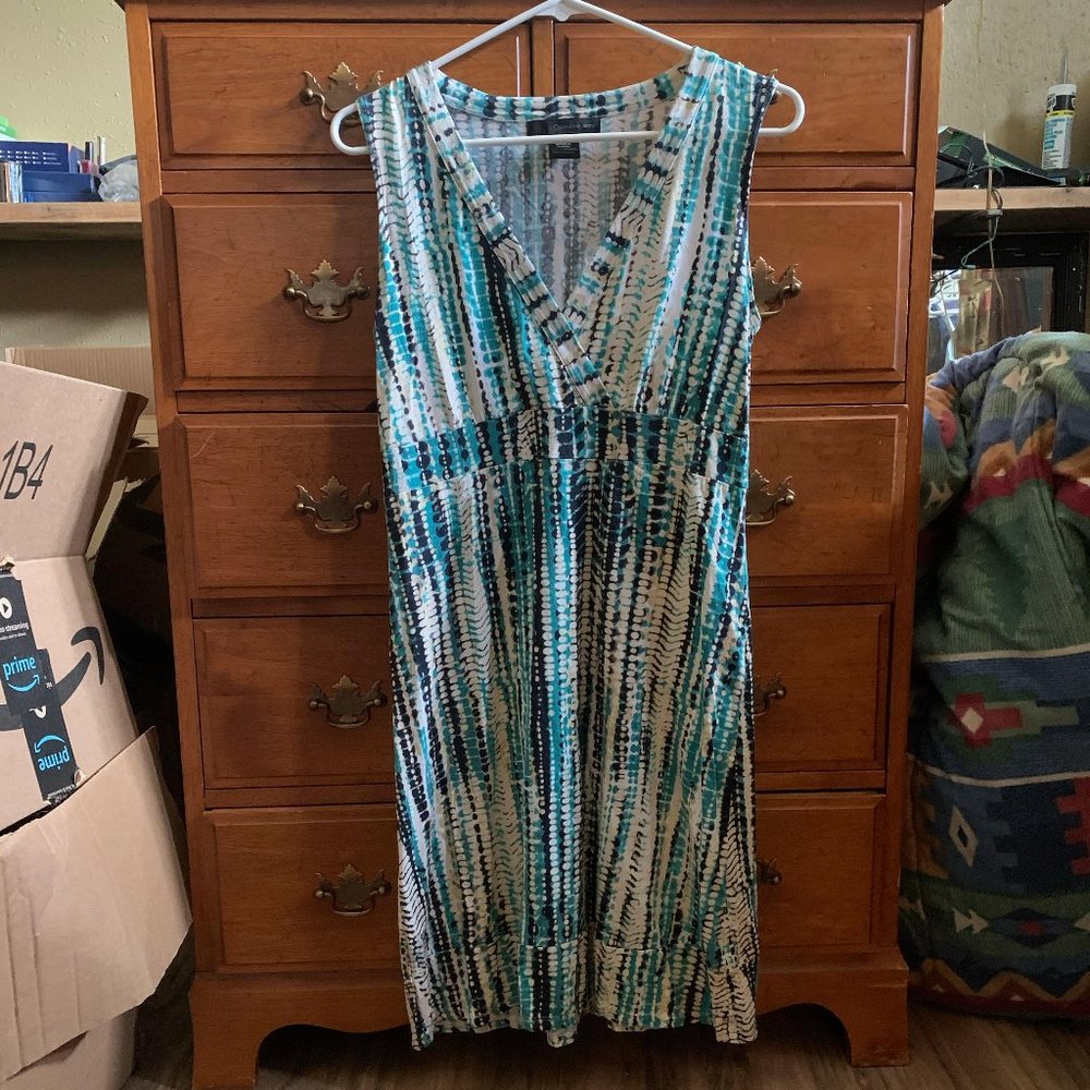 Calvin Klein Spotted Blue Dress